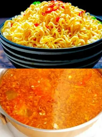 Hình ảnh Mì + Nước Lẩu (Kèm Bắp/Cải Thảo, Nấm Kim Châm)