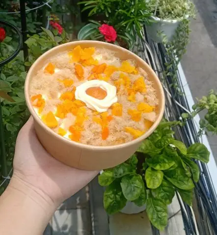 Hình ảnh Bông lan chà bông trứng muối