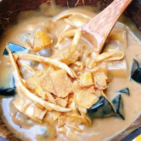 Hình ảnh Chè dừa dầm cafe