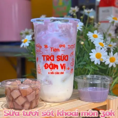Hình ảnh Sữa tươi sốt khoai môn 