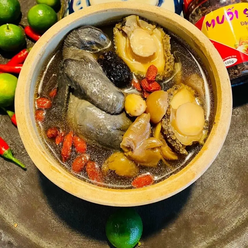 Hình ảnh GÀ TIỀM 5 CON BÀO NGƯ ĐẶC BIỆT 