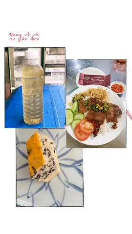 Hình ảnh Cơm sườn bì chả+nước sâm