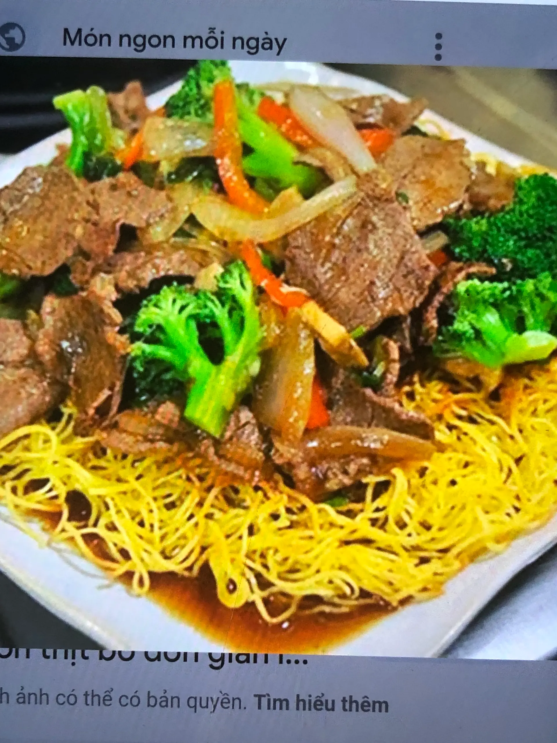 Hình ảnh Mì Xào Giòn Bò