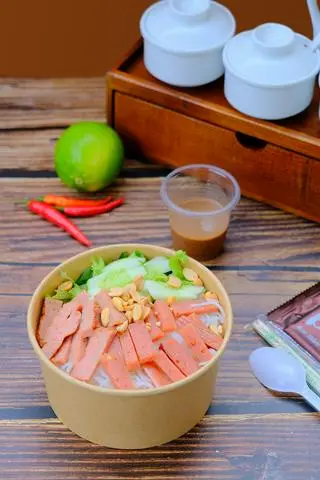 Hình ảnh Bún mắm nêm nem nướng & nem chua