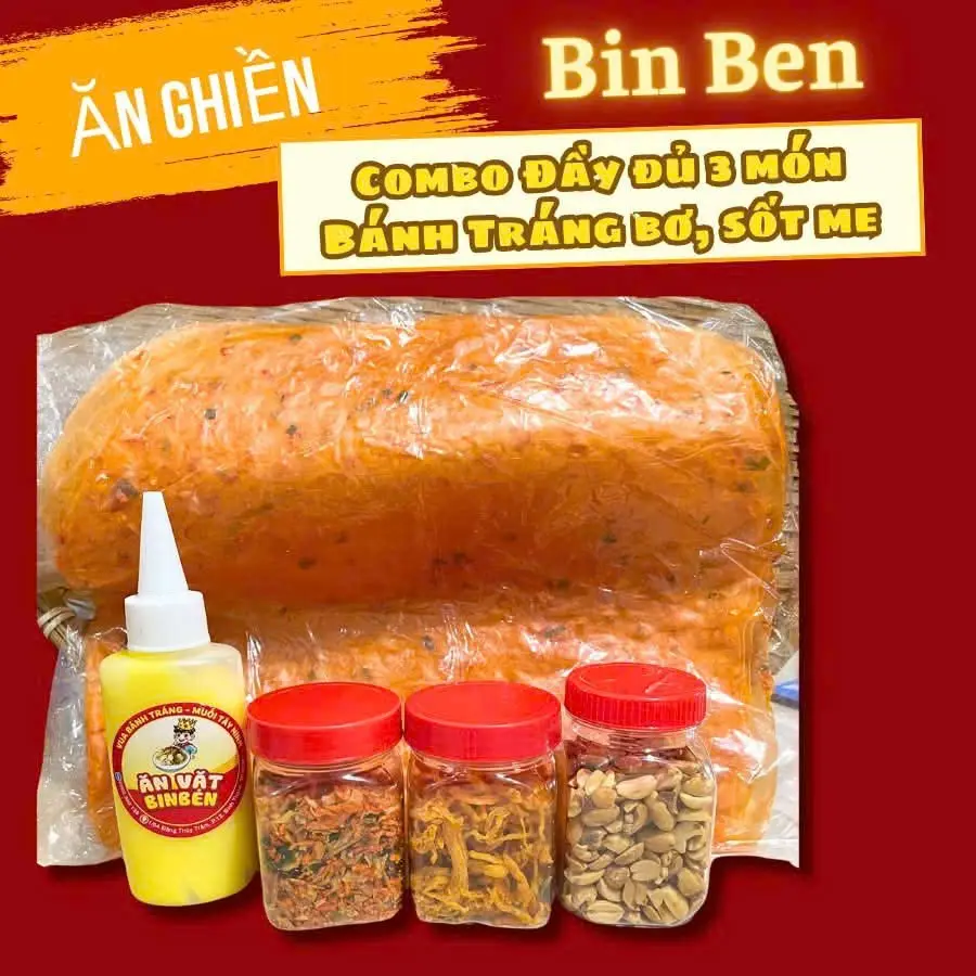 Hình ảnh Combo dẻo tôm full topping ( 100g hành trộn, khô gà 50g, đậu phộng 50g, 100ml chai bơ)