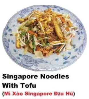 Hình ảnh Mì xào Singapore đậu hũ