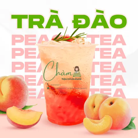 Hình ảnh Trà đào miếng