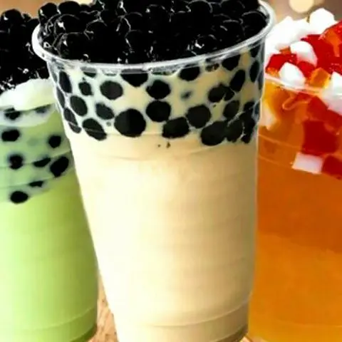 Hình ảnh TRÀ SỮA HƯƠNG BẠC HÀ ( THẠCH TRÁI CÂY + THẠCH TRÂN CHÂU ĐEN )