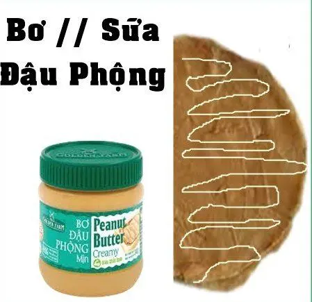 Hình ảnh Crepes đậu phộng  + Xốt Sữa