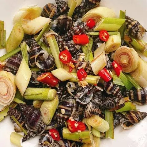 Hình ảnh ốc dừa biển xào cay