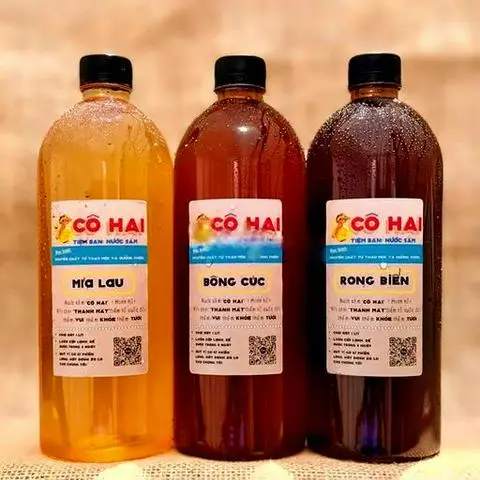 Hình ảnh Combo 3 chai sâm 1L mía lau, rong biển, bông cúc