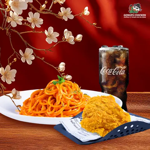 Hình ảnh Mỳ Ý - Gà Nguyên Vị - Coca Cola - Cỡ M