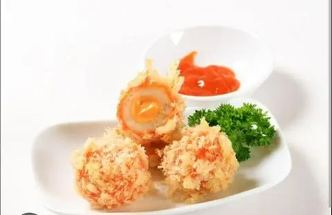 Hình ảnh Cá viên sốt mayonnaise (3 viên )