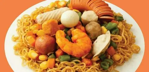 Hình ảnh mì trộn cá viên