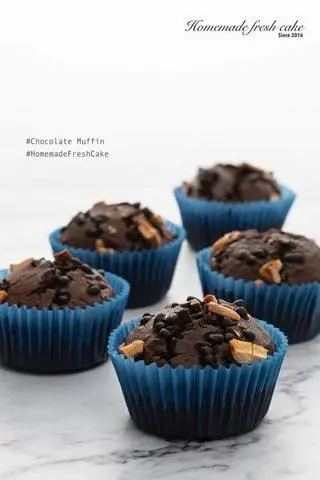 Hình ảnh Muffin chocolate chip hạnh nhân