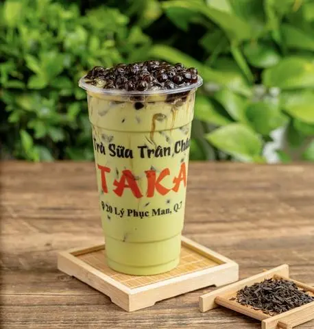 Hình ảnh Trà Sữa Thái Xanh Trân Châu Đen Dẻo
