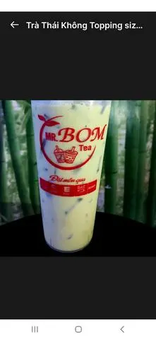 Hình ảnh trà Sữa thái xanh không topping