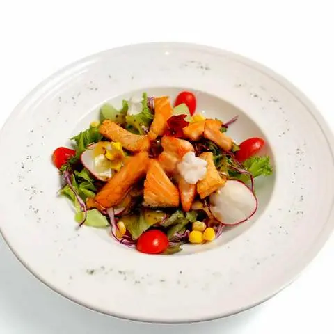 Hình ảnh Salad cá hồi Na Uy áp chảo
