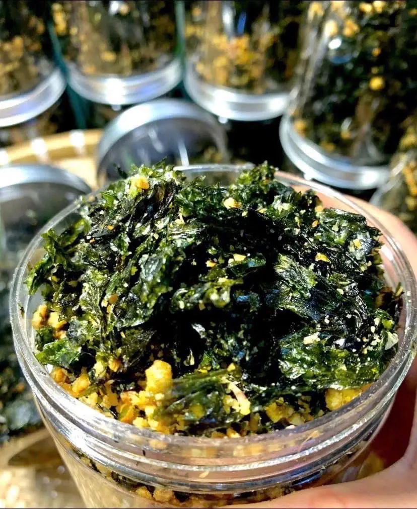 Hình ảnh RONG BIỂN CHÁY TỎI ĂN CHAY ĐƯỢC 150Gr ĐẶC BIỆT