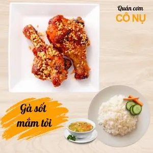 Hình ảnh Cơm gà sốt mắm tỏi