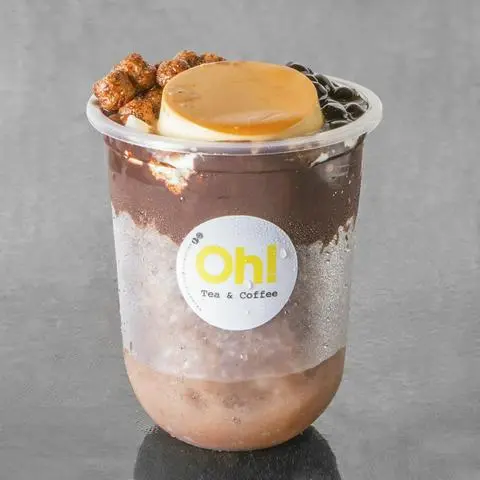 Hình ảnh Milo dầm bánh flan đặc biệt