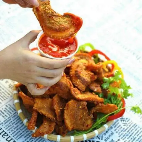 Hình ảnh Ba rọi mắm tỏi sấy giòn hủ 500gr