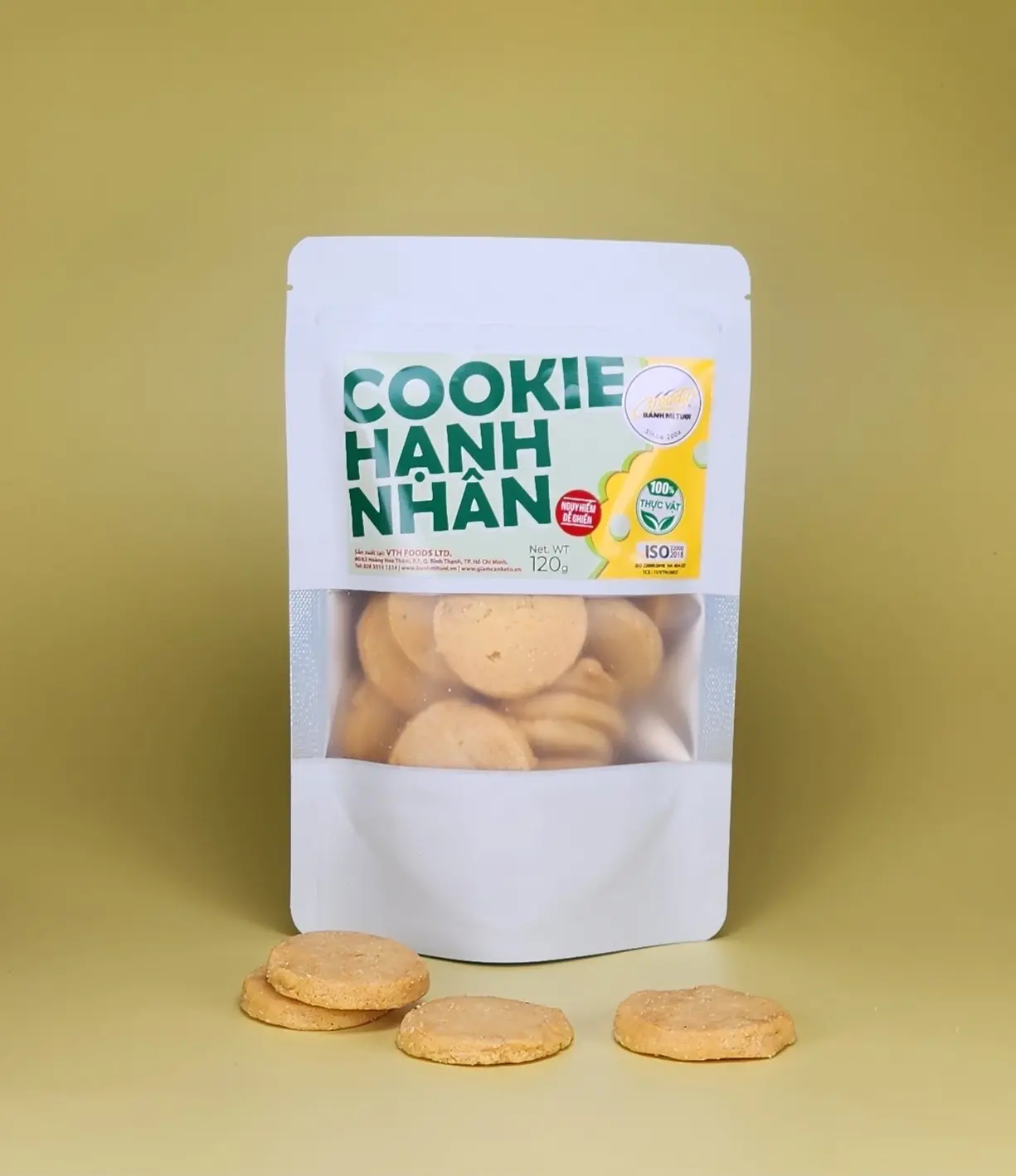Hình ảnh Cookie Hạnh Nhân - Túi Zip