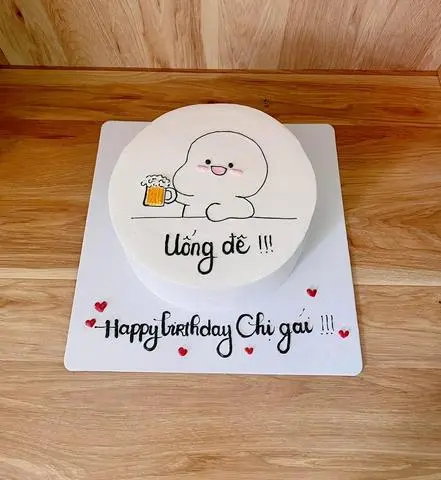 Hình ảnh bánh kem uốn đê