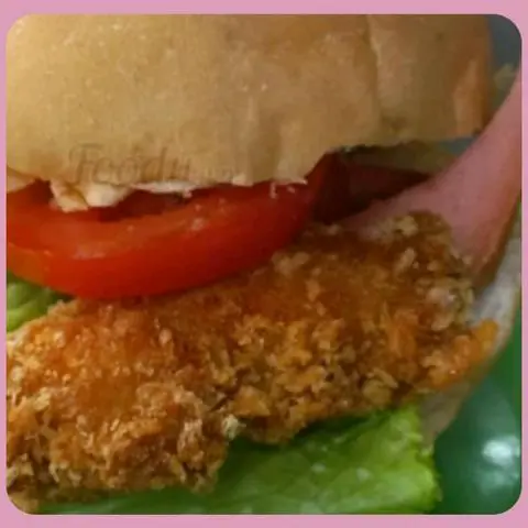 Hình ảnh Hamburger xúc xích miếng gà