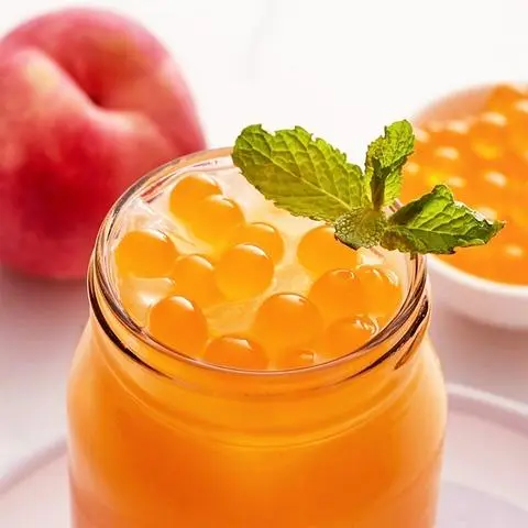 Hình ảnh Trà đào trân châu