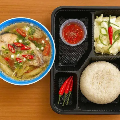 Hình ảnh Cơm Canh Chua Cá Hú