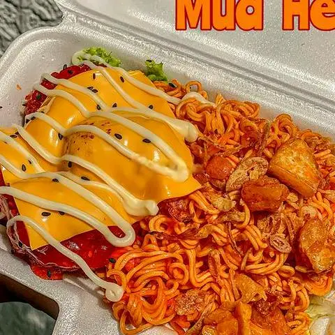 Hình ảnh Mì trộn tép mỡ gà mật ong phô mai
