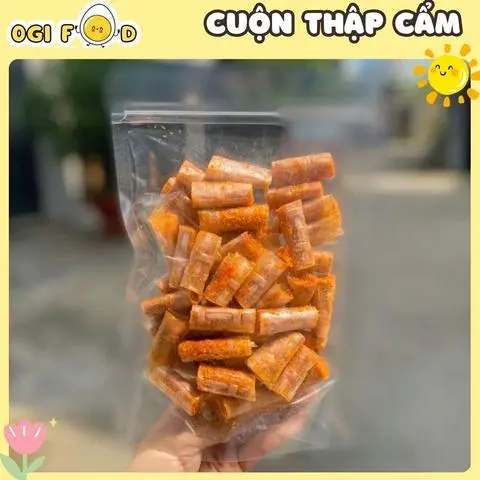 Hình ảnh Bánh Tráng Cuộn Thập Cẩm Zip 500g