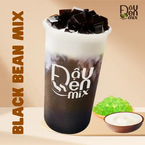 Hình ảnh ĐẬU ĐEN MIX TRÂN CHÂU KEM BIỂN