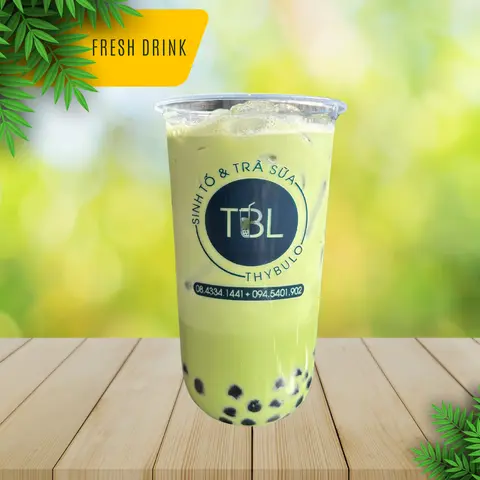 Hình ảnh Trà sữa thái xanh