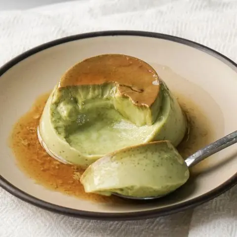 Hình ảnh Flan Matcha