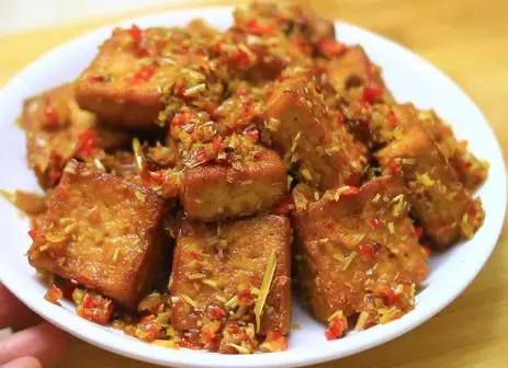 Hình ảnh Đậu hủ chiên sả ớt