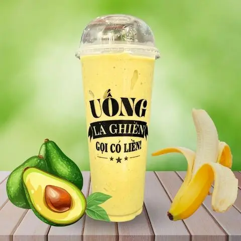 Hình ảnh Sinh tố Bơ + Chuối 