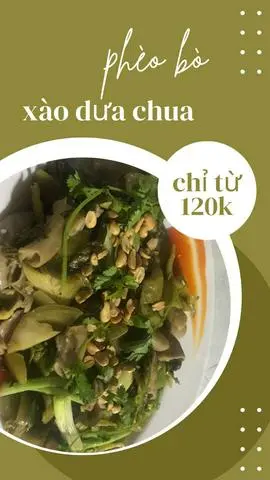 Hình ảnh Phèo Bò Xào Dưa Chua 