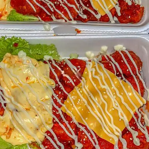 Hình ảnh Gà sốt 2 loại phô mai
