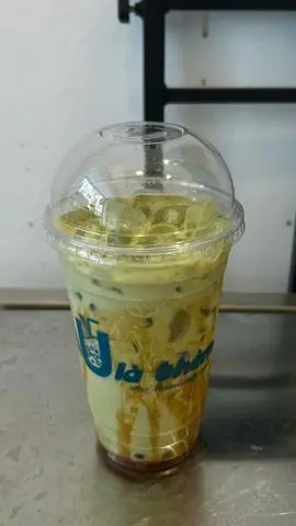 Hình ảnh Sữa tươi trân châu đường đen matcha