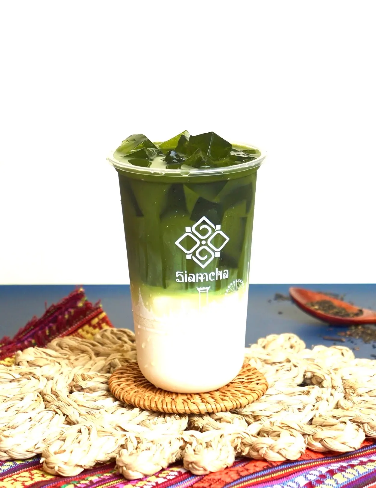 Hình ảnh Thái Xanh Latte Thạch Xanh
