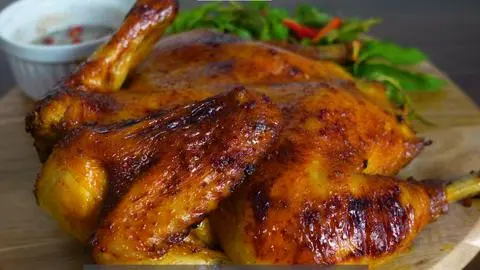 Hình ảnh Gà nướng  sốt ngű vị 