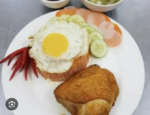 Hình ảnh Com gà xối mỡ - opla- coca