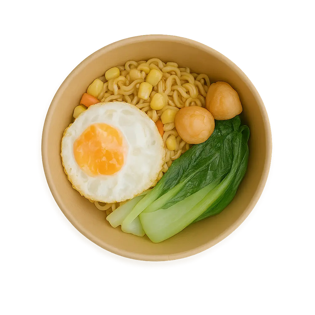 Hình ảnh Mì trộn Indomie ốp la