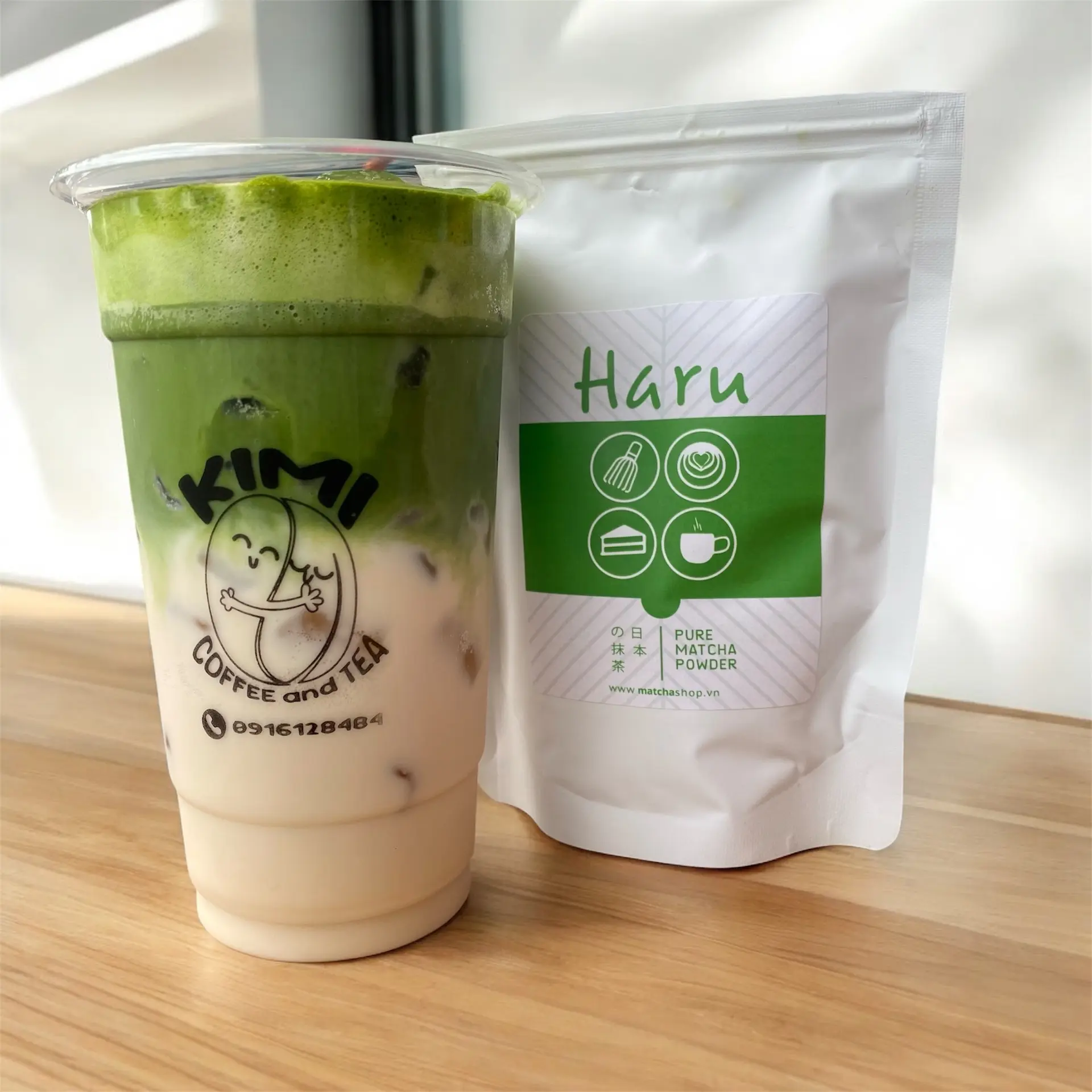 Hình ảnh Matcha haru latte sữa tươi 700ml