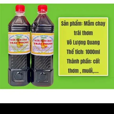 Hình ảnh Nước mắm chay trái thơm 1000ml 