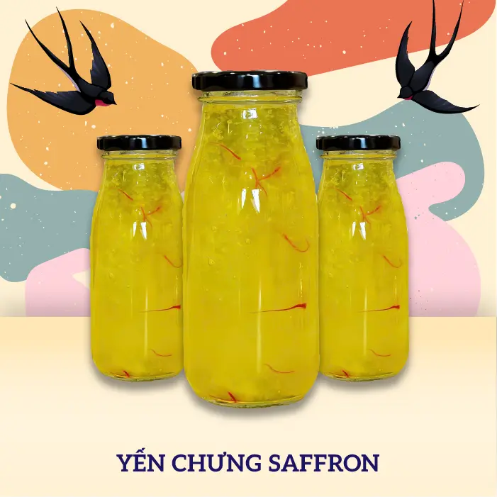 Hình ảnh Yến chưng saffron 