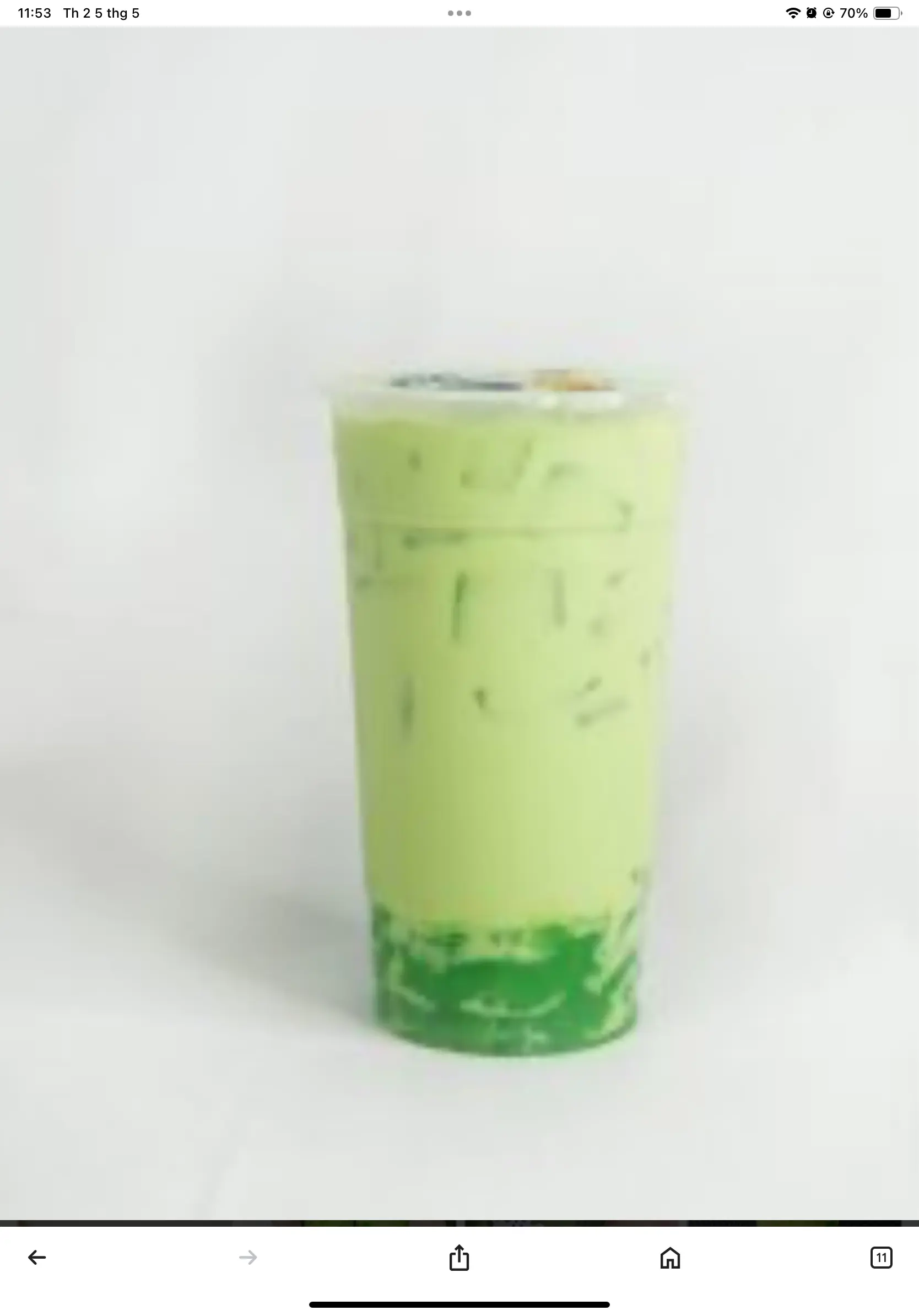Hình ảnh Matcha latte dưa lưới