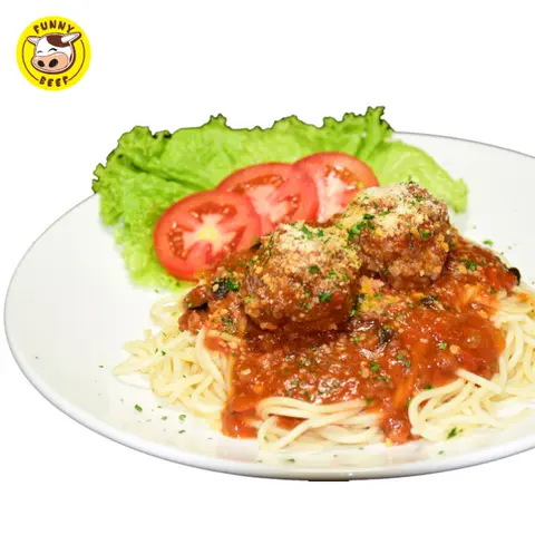 Hình ảnh Mì ý vị oiliu - 2 viên bò (spaghetti  - 2 beef ball)